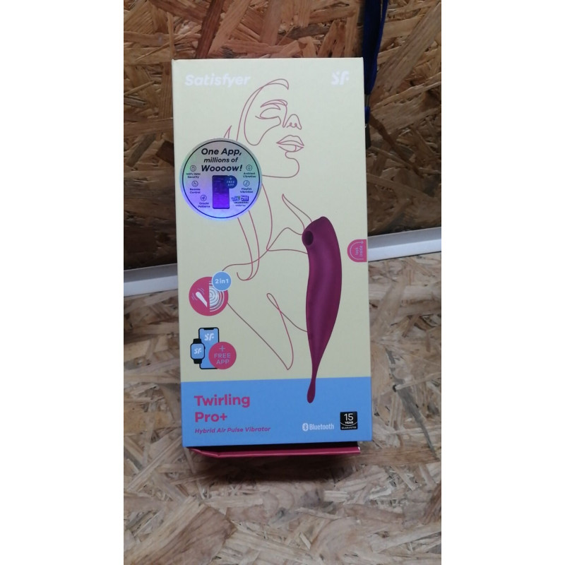 Вібратор із вакуумною стимуляцією Satisfyer Twirling Pro+ dark red (м'ята упаковка)