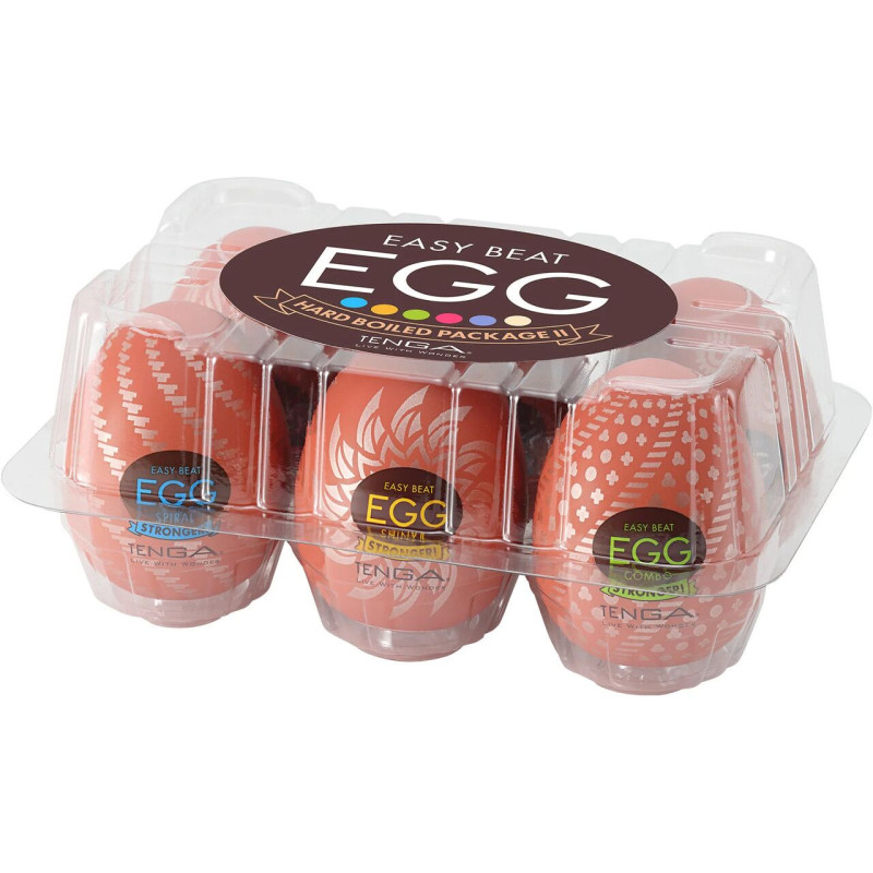 Набір яєць мастурбаторів Tenga Egg Hard Boilded II Pack (6 яєць)