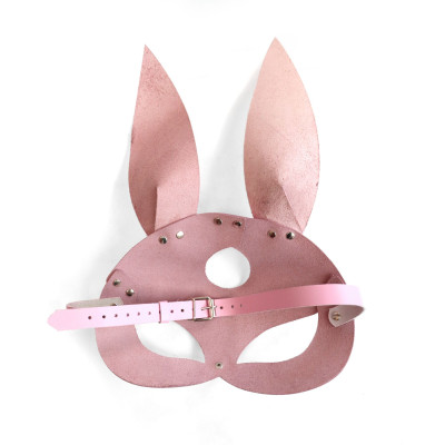 Шкіряна маска зайчика Art of Sex - Bunny mask, рожева