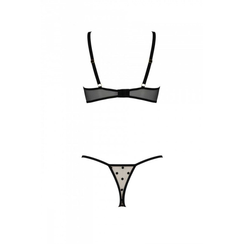 Комплект MARINA SET WITH OPEN BRA beige L/XL - Passion