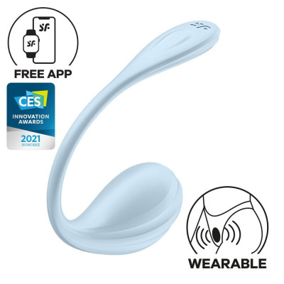 Віброяйце Satisfyer Smooth Petal Connect App Mint Віброяйце Satisfyer Smooth Petal Connect App Mint
