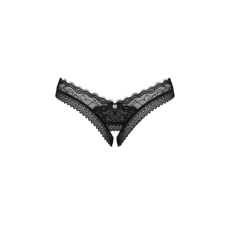 Стрінги з доступом Obsessive Medilla crotchless thong XL/2XL