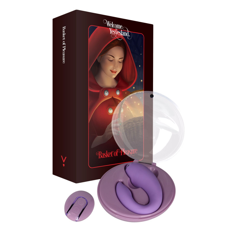 Вібратор для пар FairyGasm PleasureBerry violet, зарядний кейс, пульт ДУ