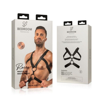 Портупея Bedroom Fantasies Rocco Masculine Masterpiece, чорна