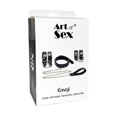 Набір для BDSM Art of Sex - Emoji, чорний