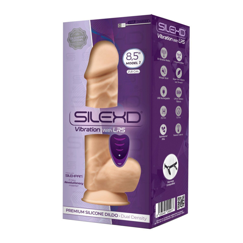 Фалоімітатор з вібрацією SilexD Norman Vibro Flesh з пультом (Model 1) (упаковка від 8'' моделі)