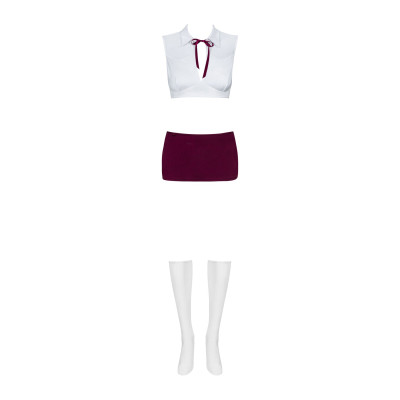 Еротичний костюм Obsessive Student 4 pcs costume S/M