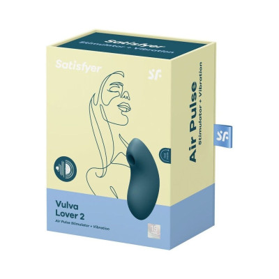 Вакуумний вібратор Satisfyer Vulva Lover 2 Blue (м'ята упаковка!)