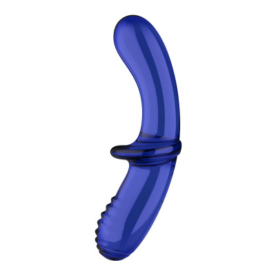 Скляний дилдо Satisfyer Double Crystal Light Blue