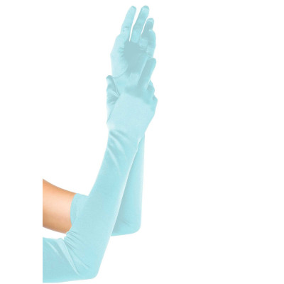 Довгі рукавички Leg Avenue Extra Long Satin Gloves light blue Довгі рукавички Leg Avenue Extra Long Satin Gloves light blue