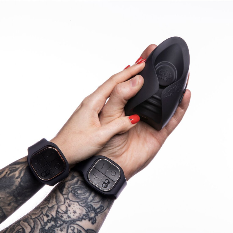Мастурбатор Hot Octopuss PULSE DUO LUX, пульсація, використання без рук, підходить для пар, 2 пульта