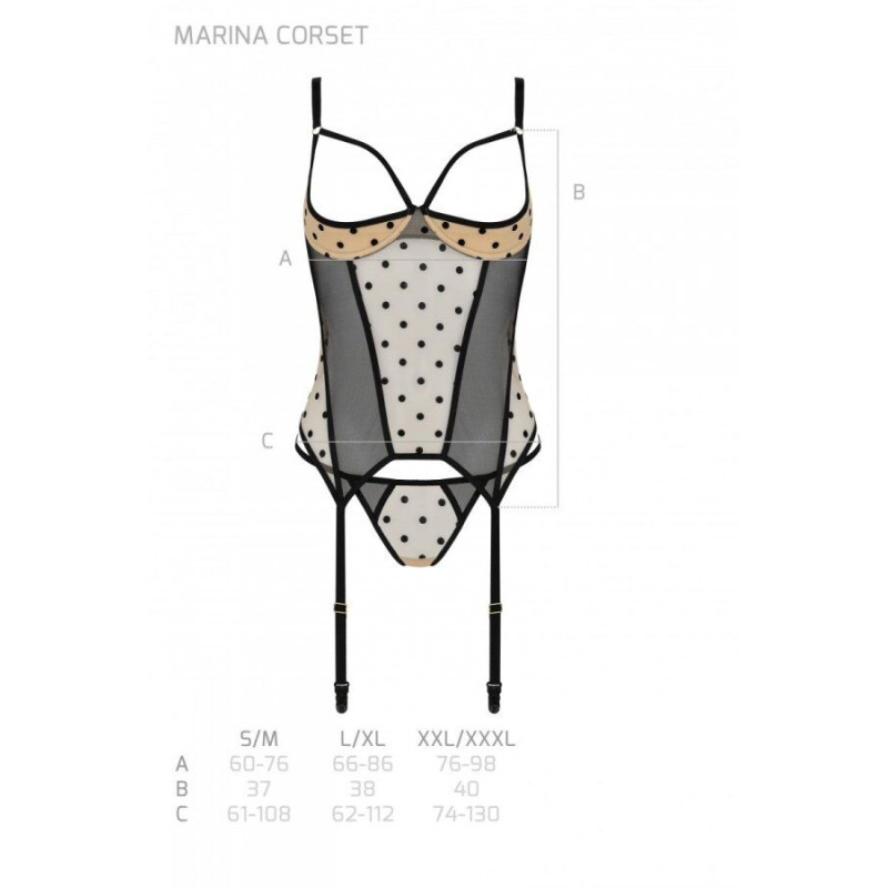 Корсет MARINA CORSET big XXL/XXXL - Passion