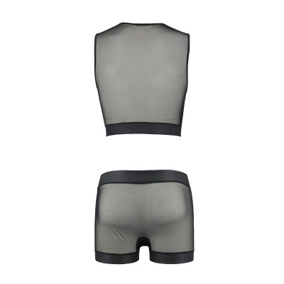 Чоловічий боді + труси 053 SET WILLIAM Black S/M - Passion