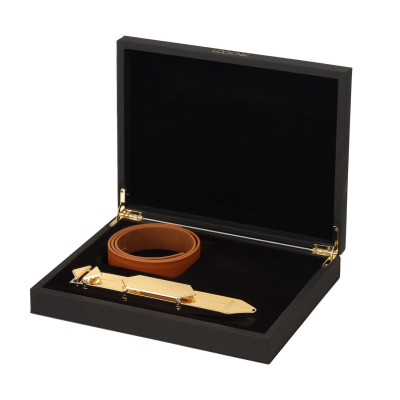 Регульована шльопанка LOCKINK Adjustable Slapper for Impact Play - Brown