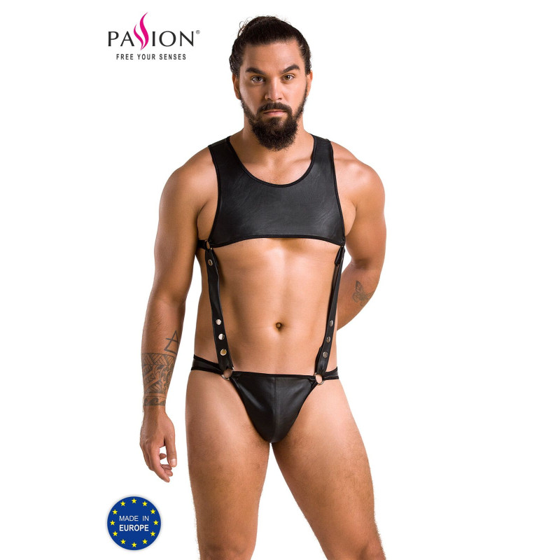 Чоловічий боді + труси 056 BODY ADAM black L/XL - Passion