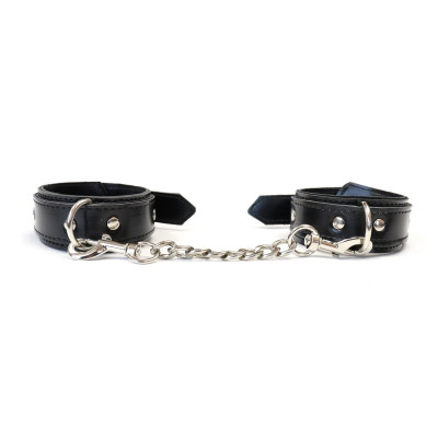 Наручники з екошкіри Art of Sex - Handcuffs Emoji, колір чорний