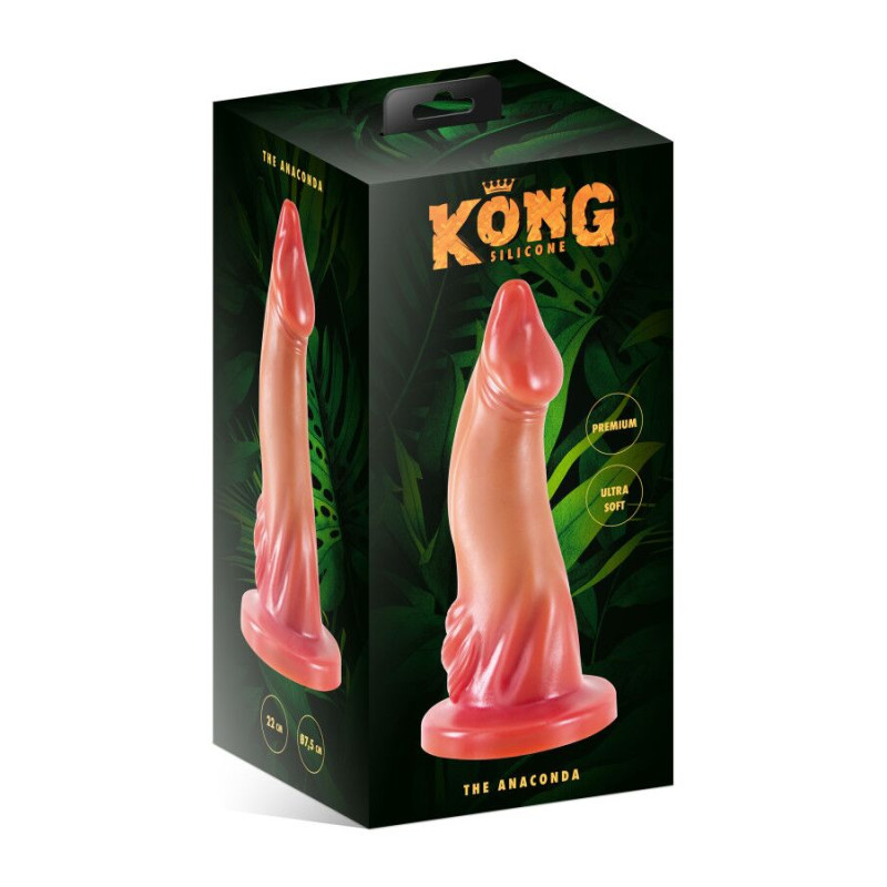 Фентезійний фалоімітатор Kong Silicone The Anaconda, 23 см