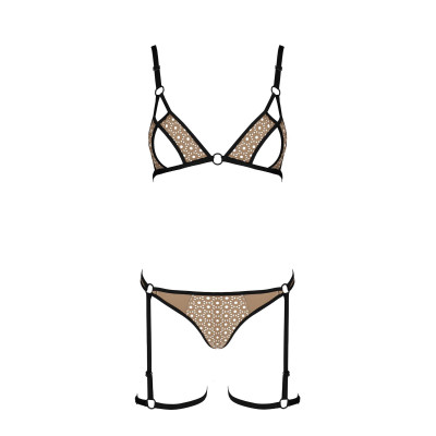 Комплект білизни GABI SET beige S/M - Passion