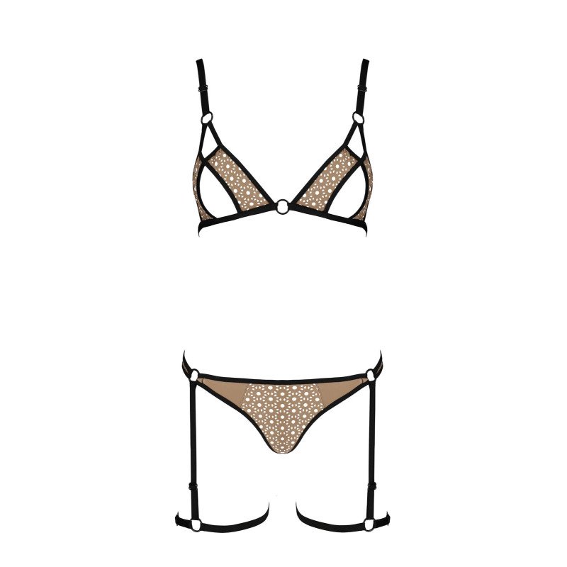 Комплект білизни GABI SET beige S/M - Passion