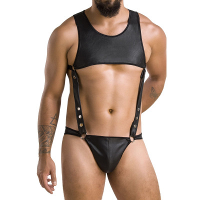 Чоловічий боді + труси 056 BODY ADAM Black L/XL - Passion