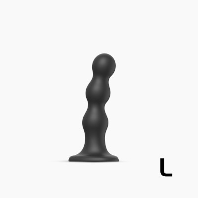 Насадка для страпону Strap-On-Me Dildo Plug Balls Black L Насадка для страпону Strap-On-Me Dildo Plug Balls Black L