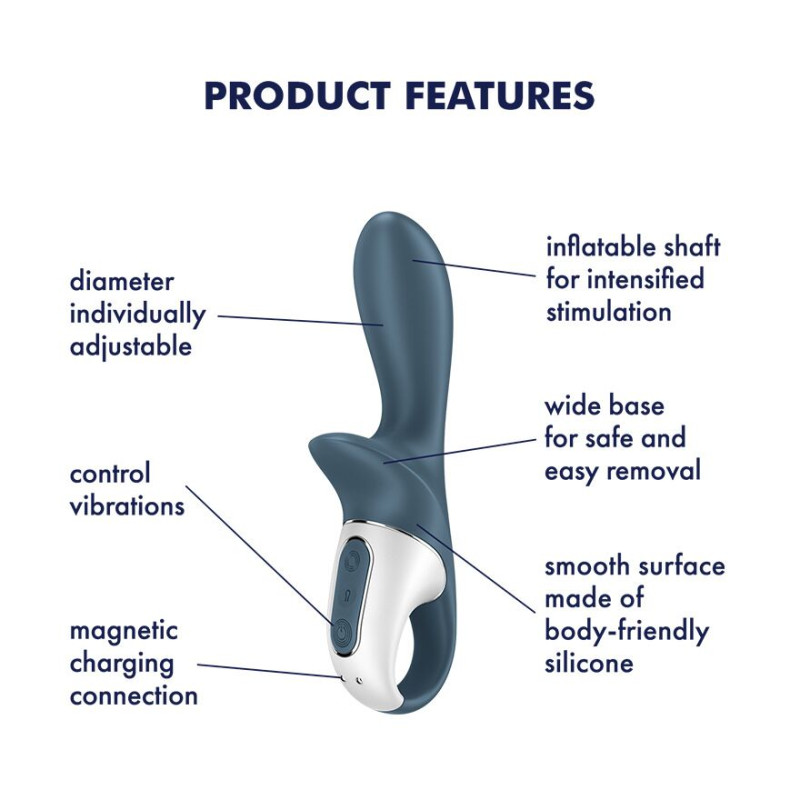 Анальний вібратор Satisfyer Air Pump Booty 2