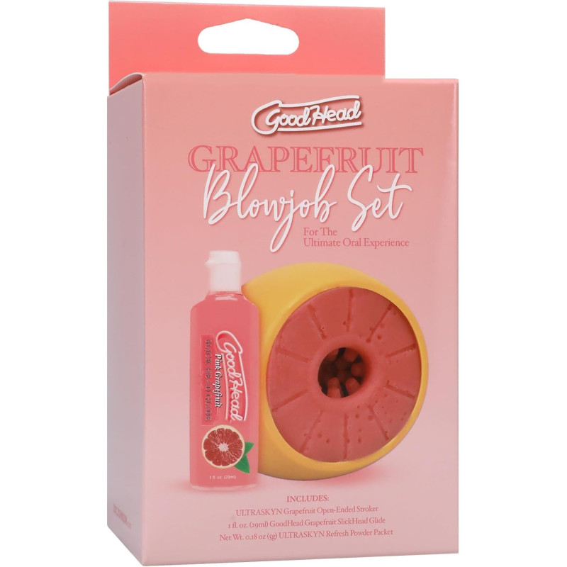 Набір для мінету Doc Johnson GoodHead Grapefruit Blowjob Set - Yellow