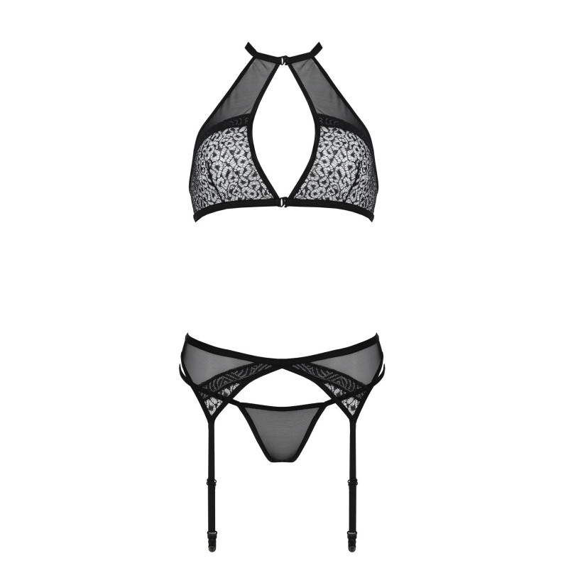 Комплект білизни SATARA SET Black L/XL Passion