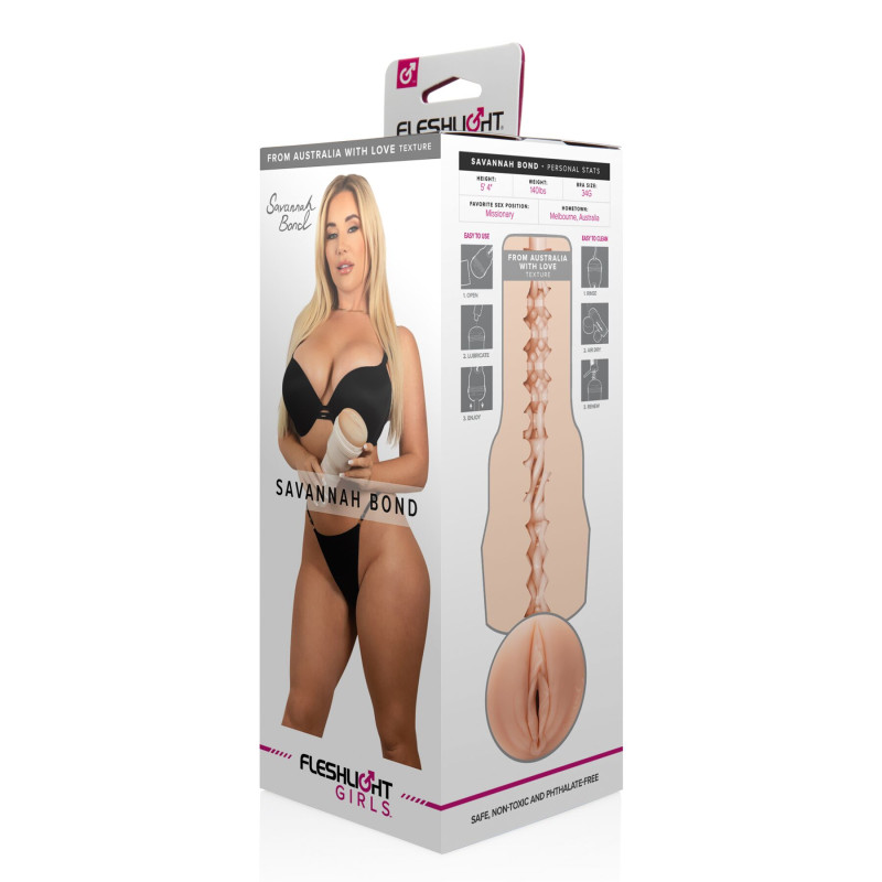 Мастурбатор Fleshlight Girls: Savannah Bond – From Australia With Love, зі зліпком вагіни