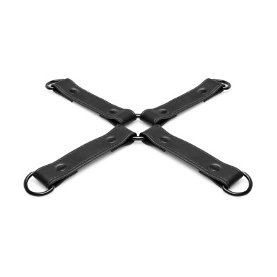 Хрестовина Bedroom Fantasies Hogtie 4 - Way Restraint Cross, чорна