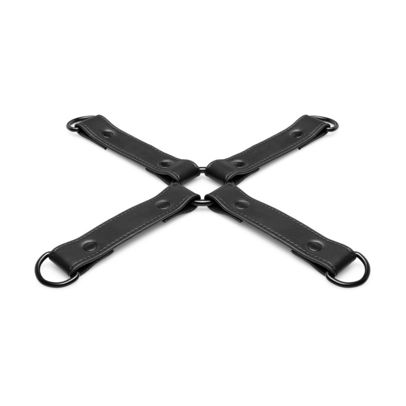 Хрестовина Bedroom Fantasies Hogtie 4 - Way Restraint Cross, чорна