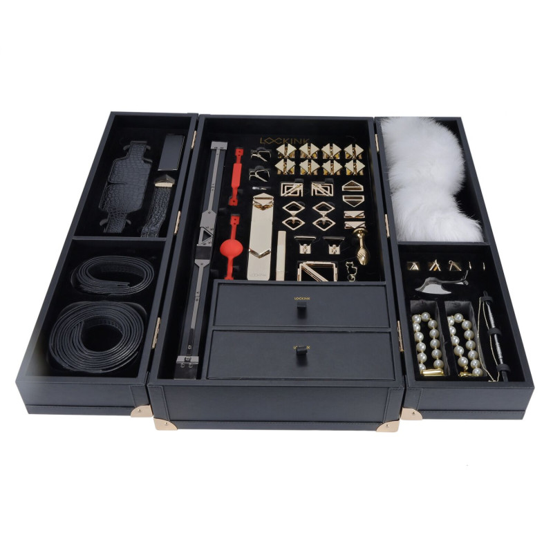 БДСМ-набір LOCKINK All в 1 BDSM Play Kit - Crocodile Leather