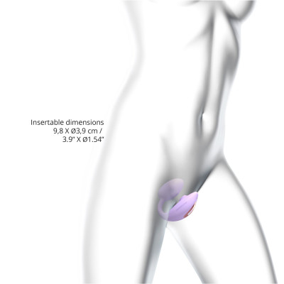Віброяйце з вакуумною стимуляцією Love To Love Wonderlover VIVA MAUVE