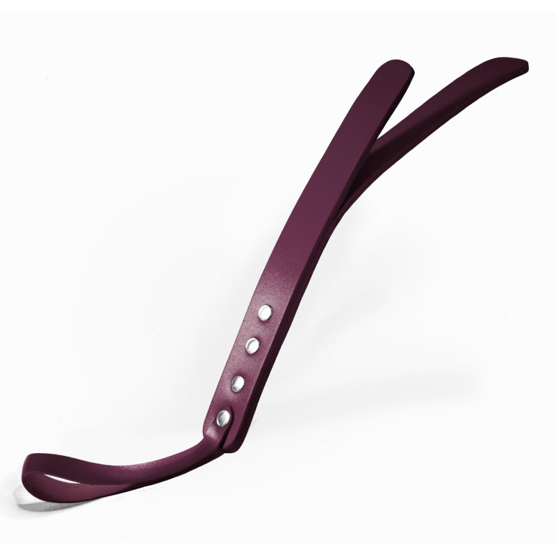 Паддл 2-х шаровий Feral Feelings Leather Mini Paddle Burgundy