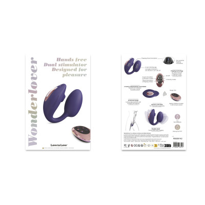 Віброяйце з вакуумною стимуляцією Love To Love Wonderlover MIDNIGHT INDIGO