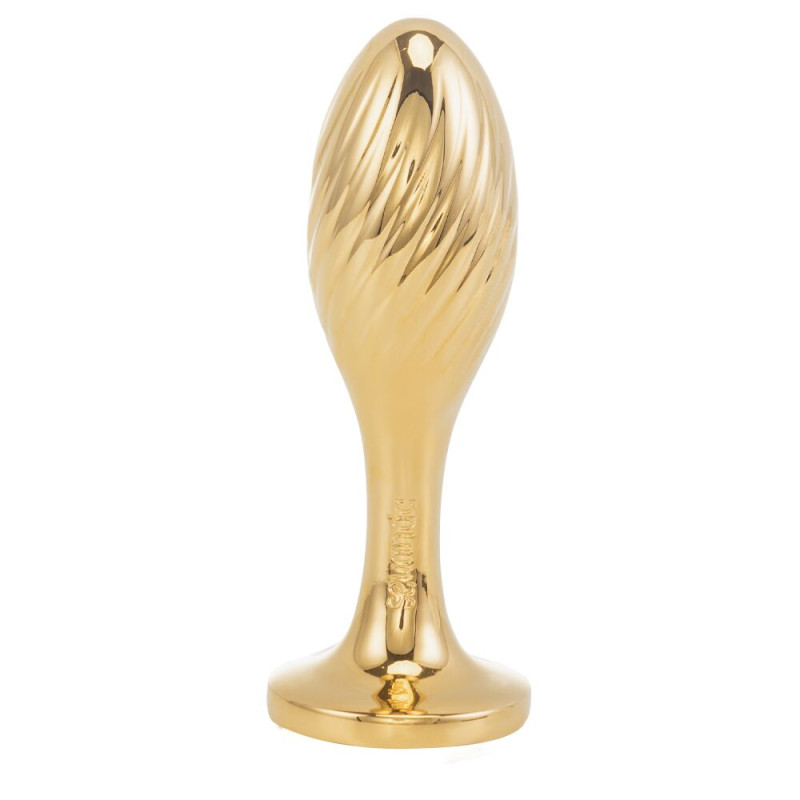 Металева анальна пробка Кролячий хвіст LOCKINK SEVANDA White Bunny-Tail Anal Pear-shape Plug
