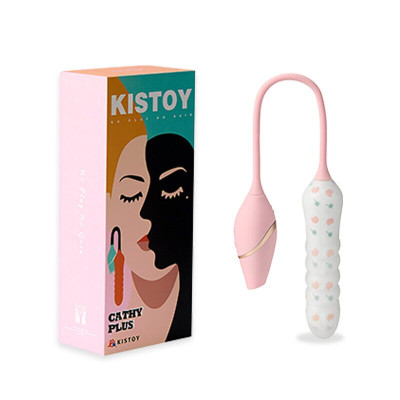 Вібратор із вакуумним стимулятором KISSTOY Cathy Plus
