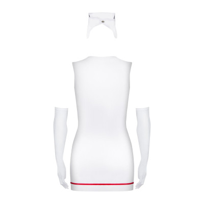 Еротичний костюм медсестри Obsessive Emergency dress S/M + stethoscope