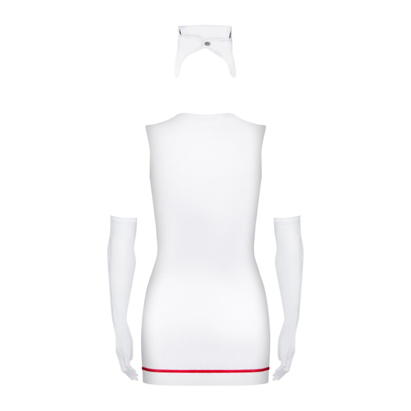 Еротичний костюм медсестри Obsessive Emergency dress S/M + stethoscope
