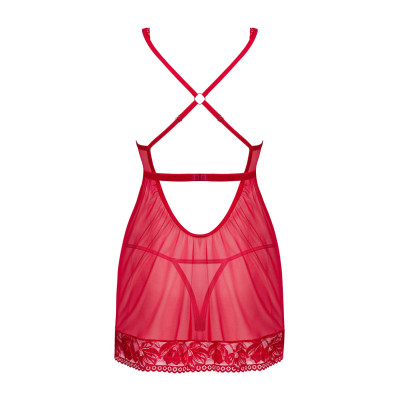 Сукня зі стрінгами Obsessive Lacelove babydoll & thong M/L