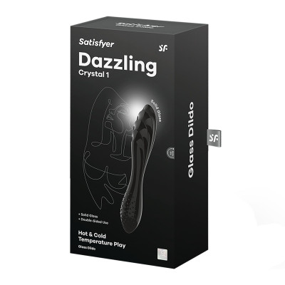 Скляний дилдо Satisfyer Dazzling Crystal 1 Black
