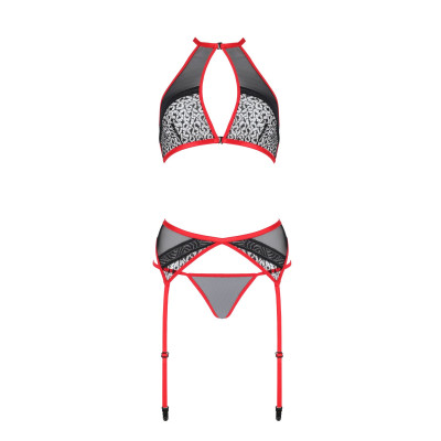 Комплект білизни SATARA SET Red L/XL Passion