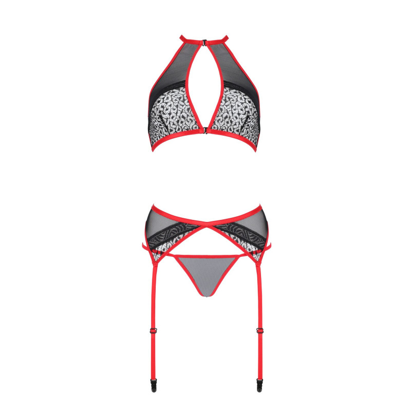 Комплект білизни SATARA SET Red L/XL Passion