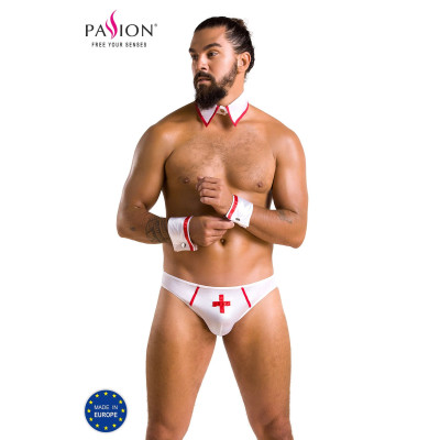 Чоловічий комплект білизни 037 SET GREGORY White S/M - Passion