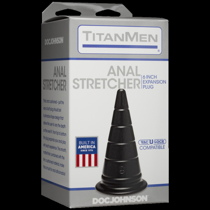 Анальний стимулятор Doc Johnson TitanMen - Anal Stretcher 6 Inch Plug, діаметр 6,6см