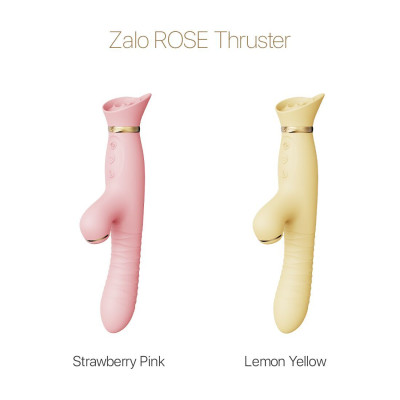 Пульсатор-вібратор із вакуумною стимуляцією клітора Zalo - ROSE Thruster Lemon Yellow (м'ята упаковка)