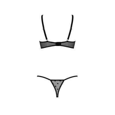 Комплект білизни MARINA SET WITH OPEN BRA black XXL/3XL - Passion