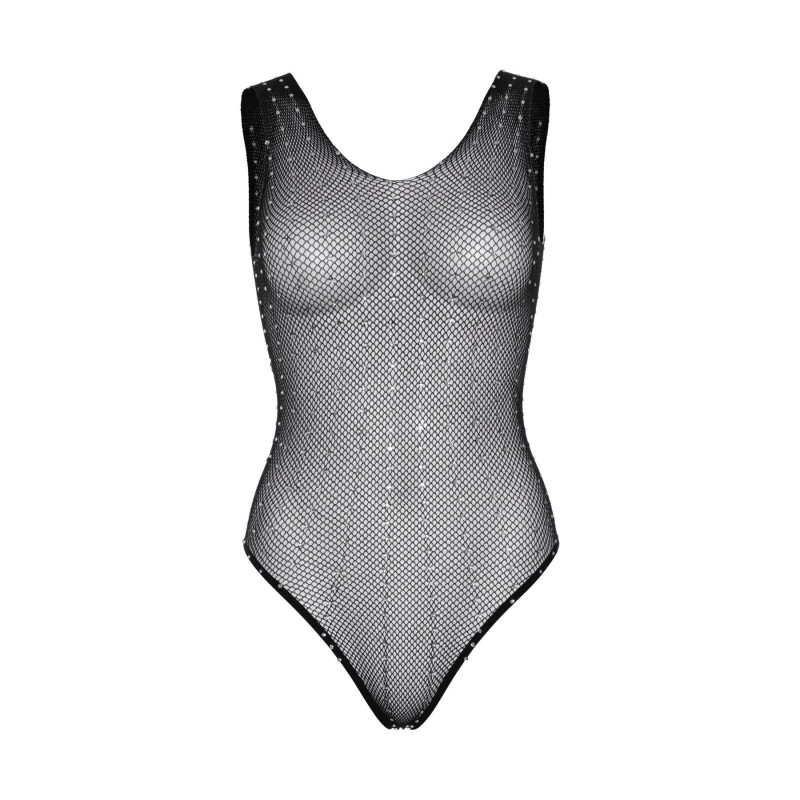 Боді Leg Avenue Rhinestone fishnet bodysuit OS Black