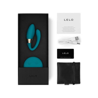 Вібратор для пар LELO Tiani Duo Ocean Blue, 2 мотори, пульт ДУ