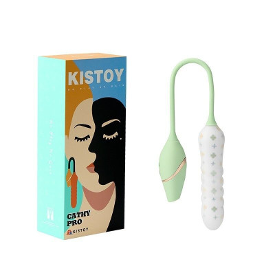 Вібратор із вакуумним стимулятором KISSTOY Cathy Pro